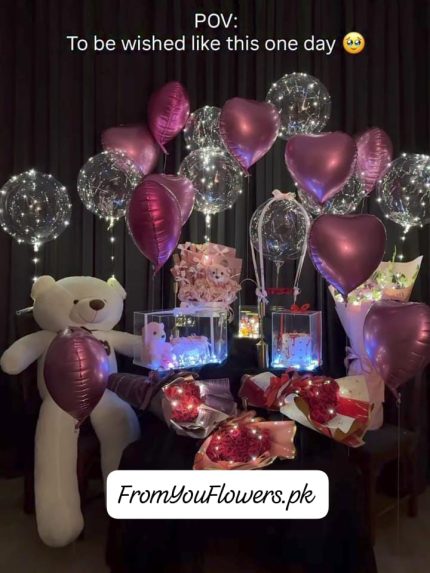 Valentine's Surprise Gift Delivery Lahore - FromYouFlowers.pk