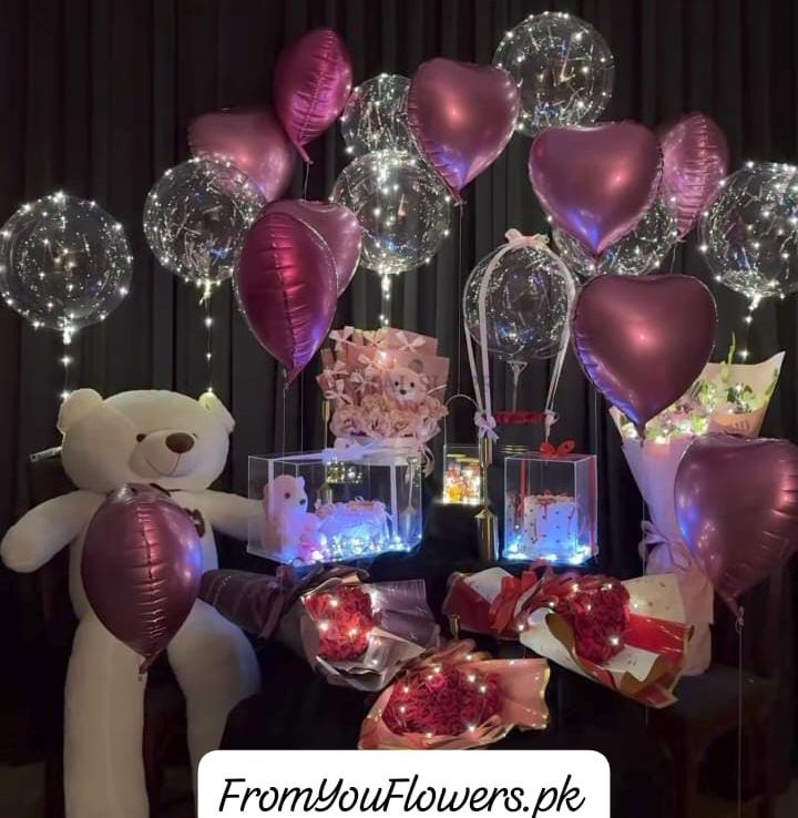 Valentine's Surprise Gift Delivery Lahore - FromYouFlowers.pk
