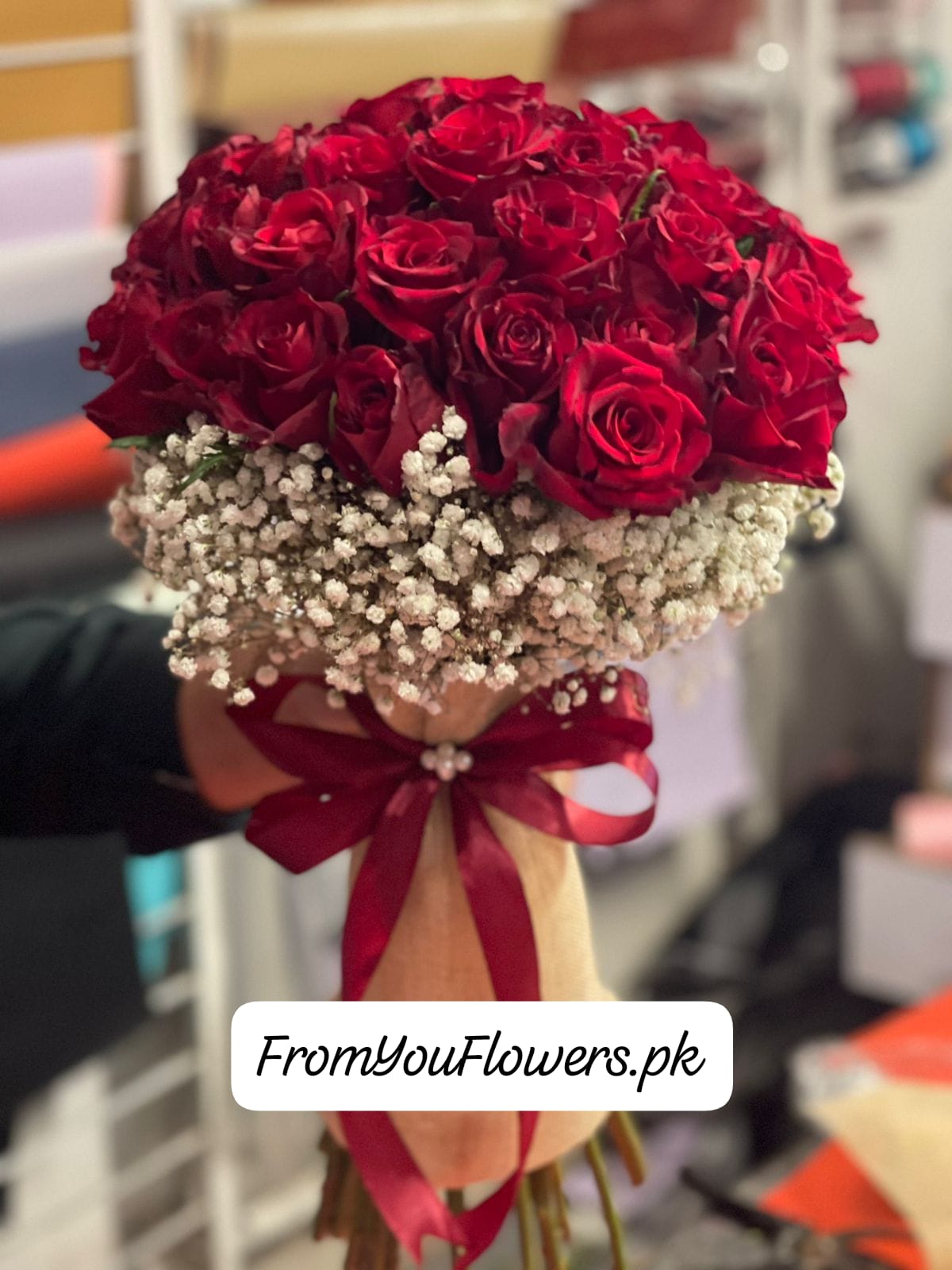 Royal Valentine Bouquet Valentine Flowers Lahore - FromYouFlowers.pk
