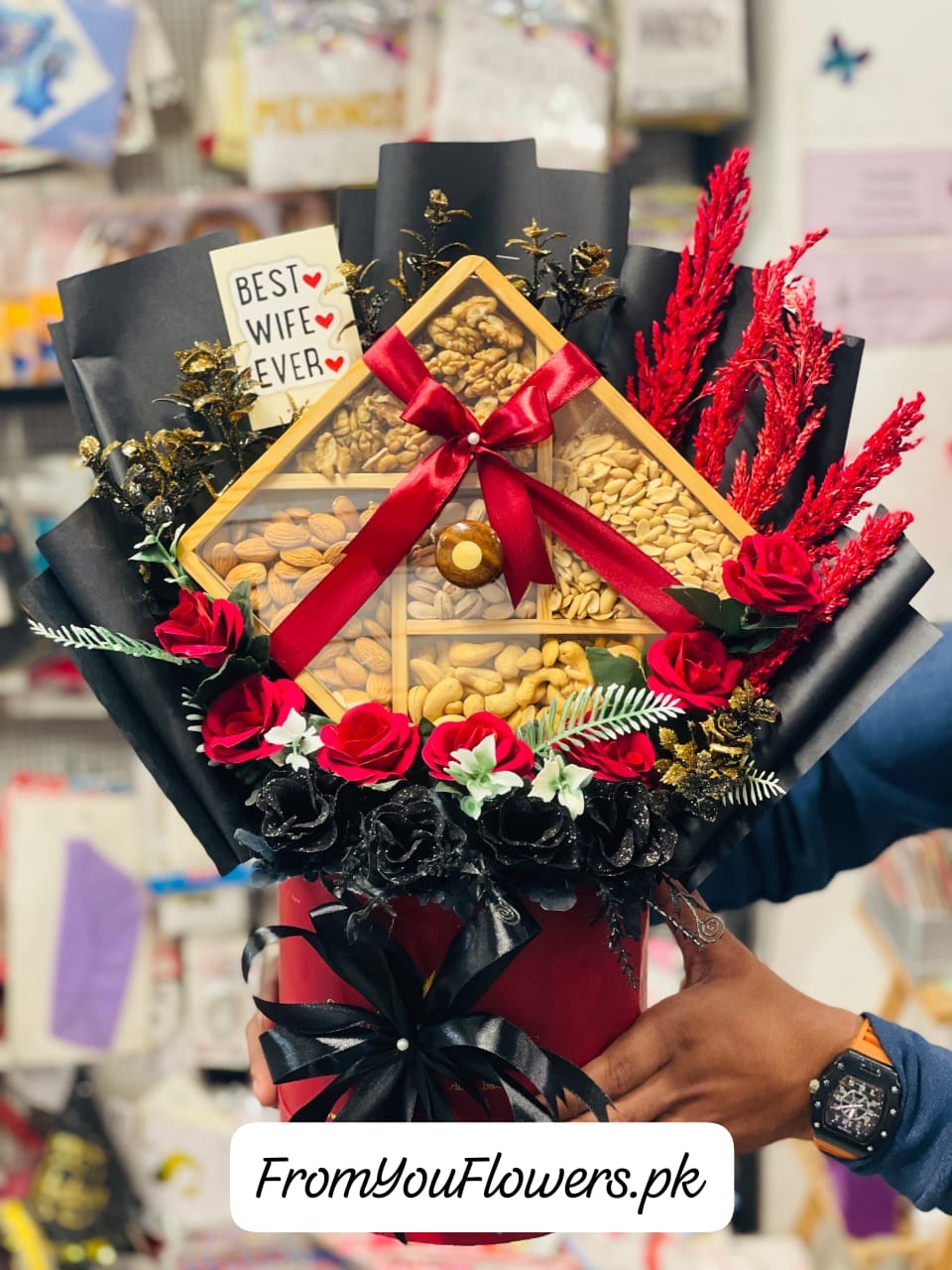 Love You Deal Dry Fruits Valentine Day Lahore - FromYouFlowers.pk