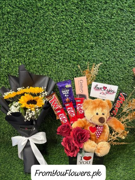 Valentine Combo Gift Delivery Lahore - FromYouFlowers.pk