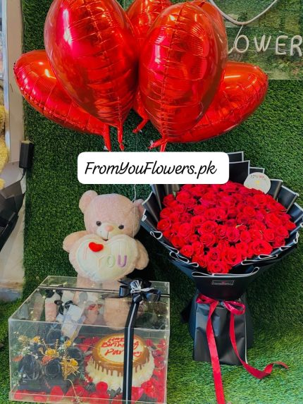 Valentine's Day Romantic Gift Delivery Lahore - FromYouFlowers.pk