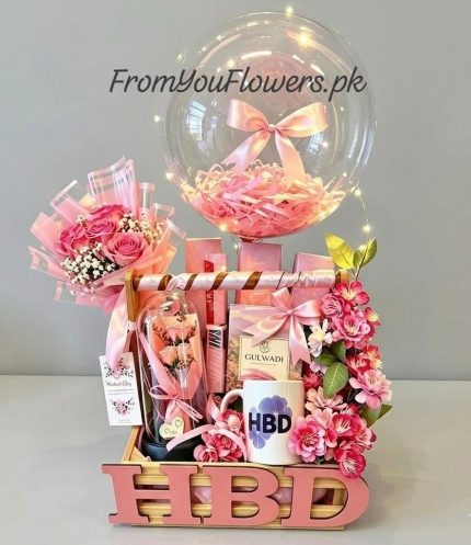 Happy Birthday Gifts Basket Lahore - FromYouFlowers.pk