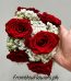 Red Rose and Baby Breath Gajray Lahore - FromYouFlowers.pk