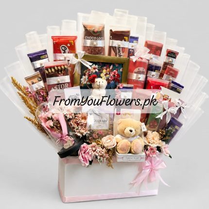 Chocolate Gift Basket for Mom Lahore - FromYouFlowers.pk