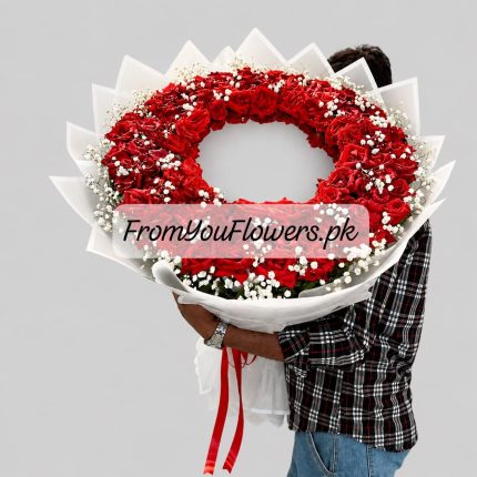 Flower Mirror Lahore - FromYouFlowers.pk